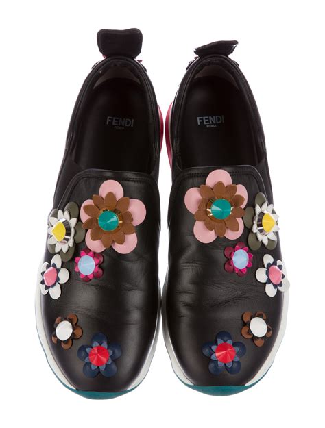 fendi flowerland shoes|fendi denim shoes.